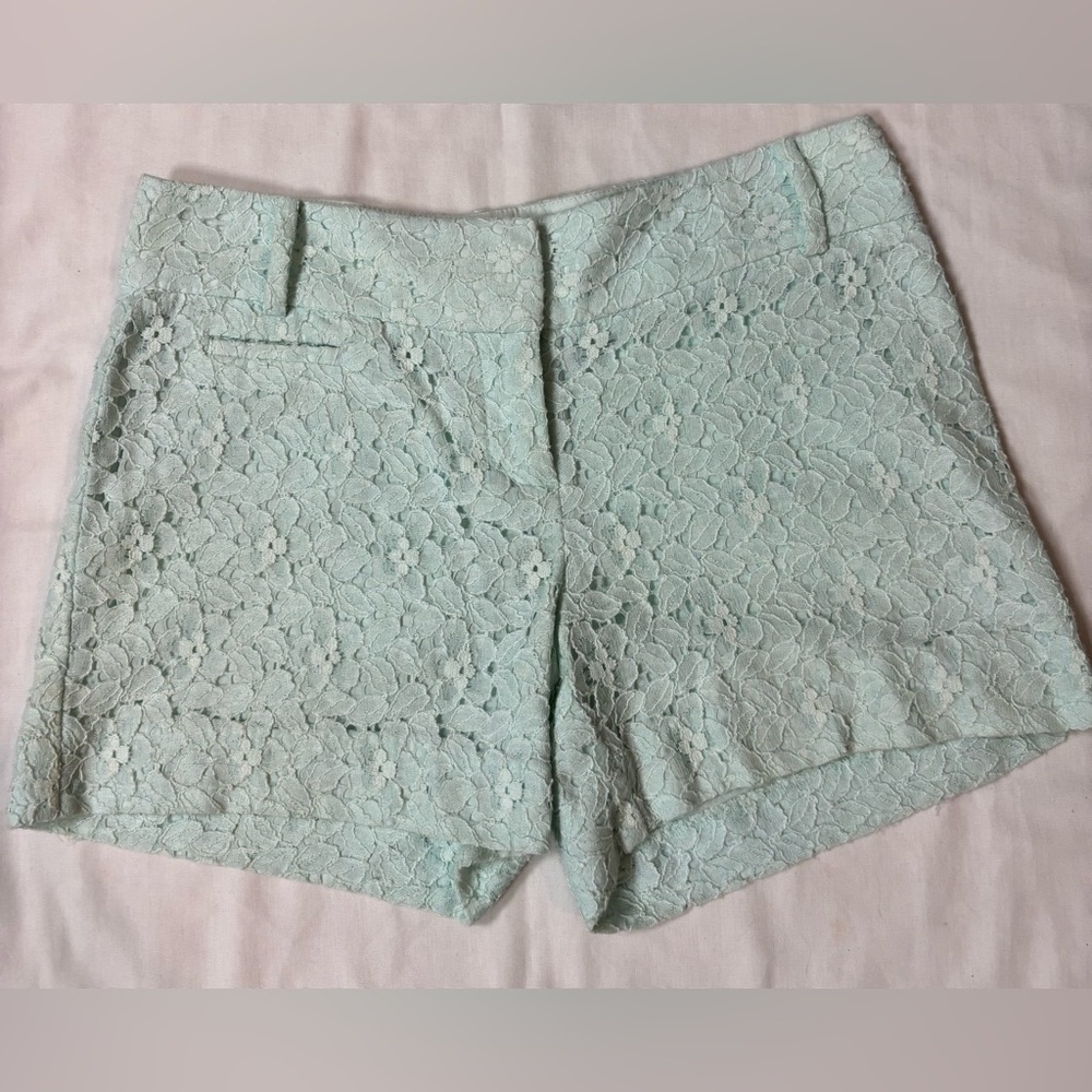Loft Marissa Garden Mint Lace Women Shorts